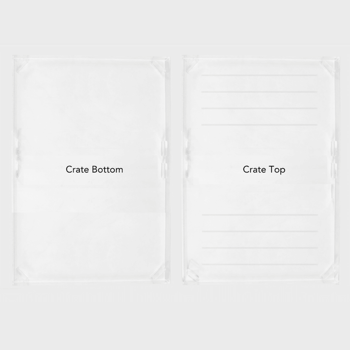 Hiddin Clear Acrylic Dog Crate – Small, Gold Latch