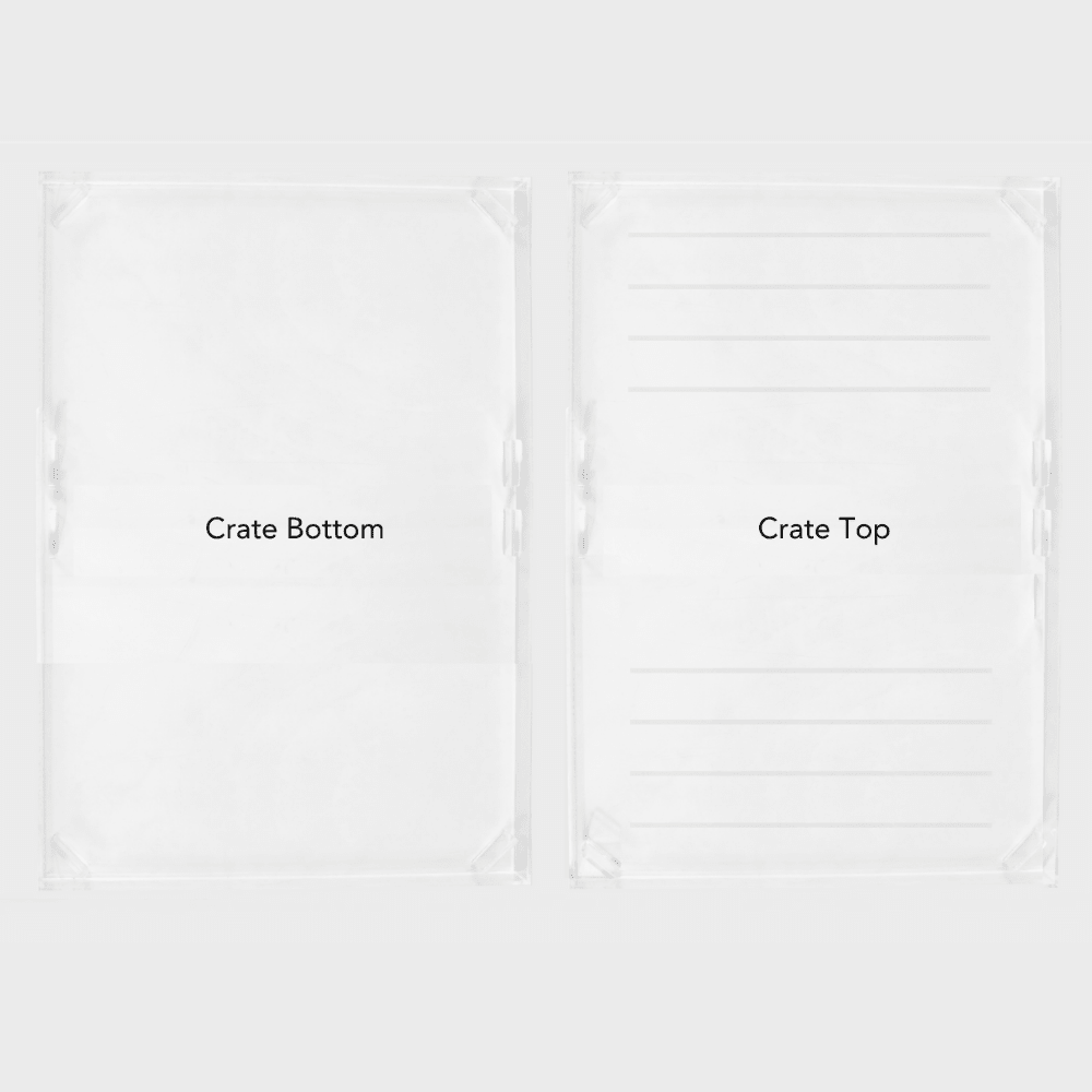 Hiddin Clear Acrylic Dog Crate – Medium, Silver Latch