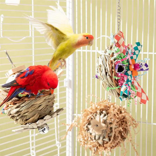 Parrot Bird Toy Gnawing Molar Chew Durable Supplies Set Kit by Sell My Stuff