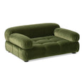 Bild in Galerie-Betrachter laden, Marcel Upholstered Modern Small to Medium Pet Bed For Dogs and Cats Olive Green Velvet by HouseOfZazla
