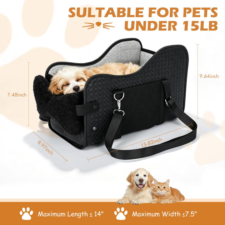 Pet seat dimensions and supplier fit limits