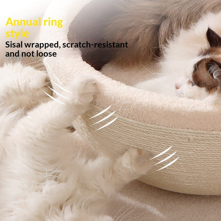 Close-up of sisal-wrapped cup exterior