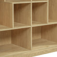 Bild in Galerie-Betrachter laden, Modern 2-in-1 wooden cat house bookshelf cat tree display cabinet in Sangria Beech.
