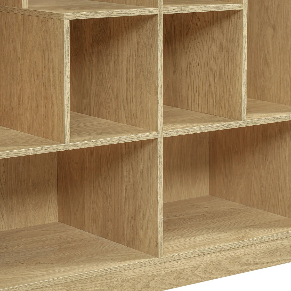 Modern 2-in-1 wooden cat house bookshelf cat tree display cabinet in Sangria Beech.