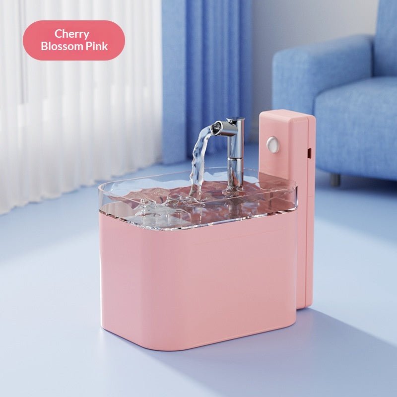 Pink sensor-version fountain with raised module
