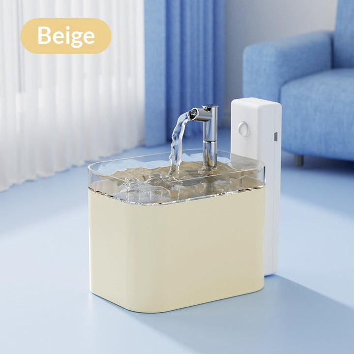 Beige sensor-version fountain with raised module