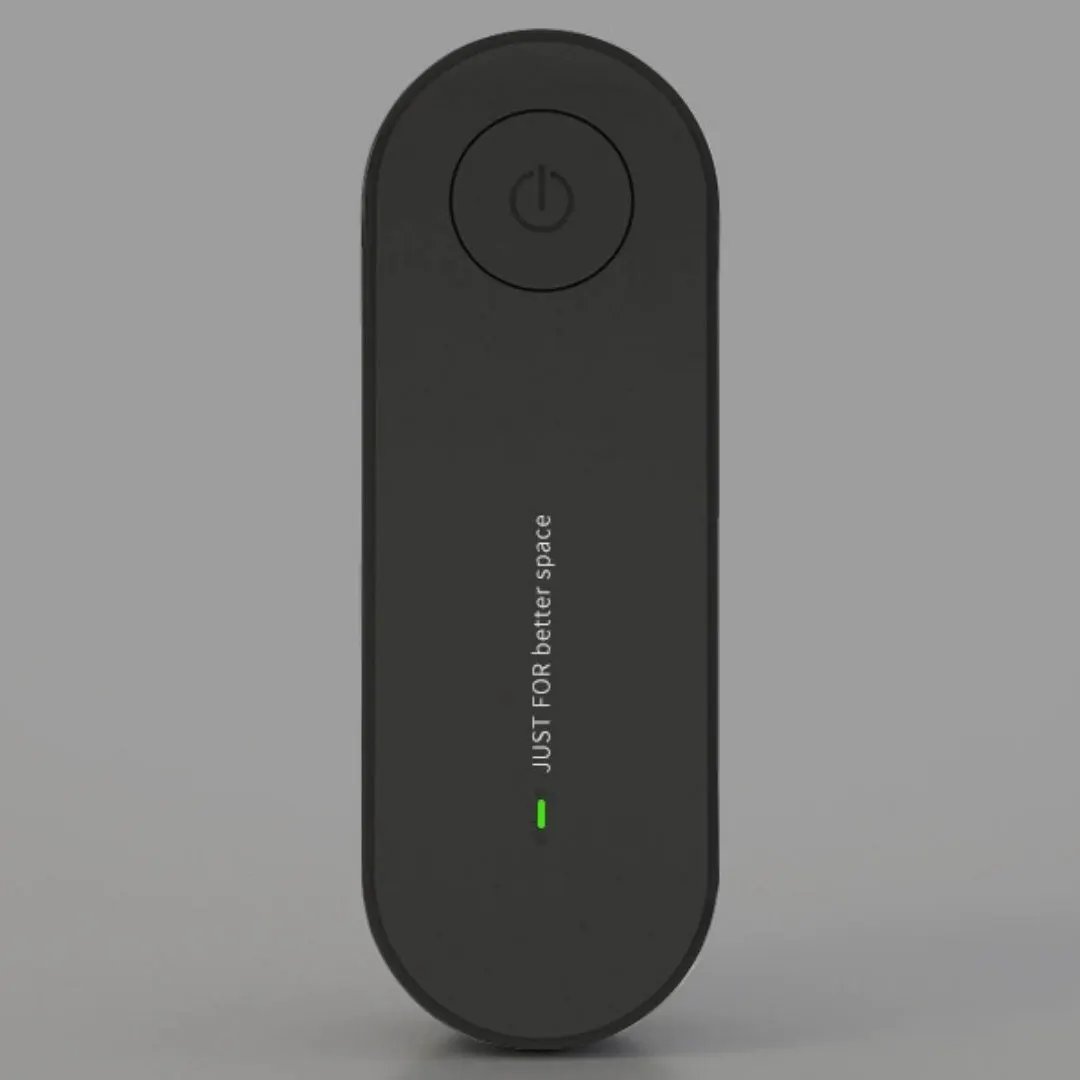 Ultrasonic Mite & Mosquito Repeller for Pets by Pet Zen, black handheld device with green status light