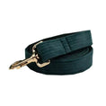 Cargar la imagen en la vista de la galería, Personalized Dark Green Corduroy Harness Collar Leash No Pull Set by DDPaws
