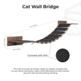 Bild in Galerie-Betrachter laden, Cat Wood Bridge Wall Mounted Cat Shelf 48 Inch Dark Walnut by Enjoy The Wood

