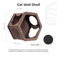 Load image into Gallery viewer, Luxury Dark Walnut Hexagon Cat Wall Shelves Climbing Kit For Home by Enjoy The Wood
