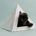 Load image into Gallery viewer, Kitty Kardboard Premium Cardboard Cat Pyramid Modern Sleek Home Decor And Cozy Cat Hideaway by KittyKardboard
