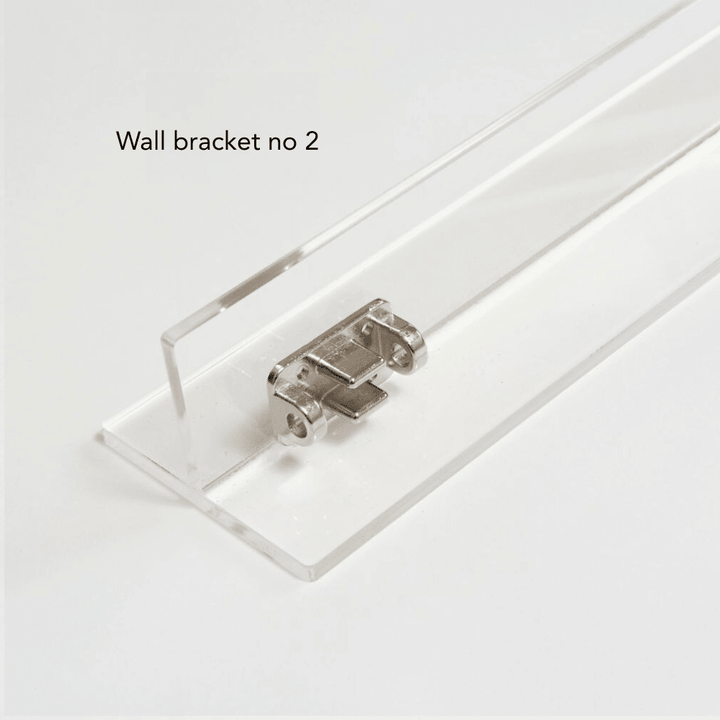 Hiddin Clear Acrylic Wall-Mounted Zig Zag Pet Gate – 30 in High