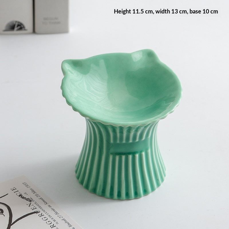 Style 5 green bowl with green pedestal