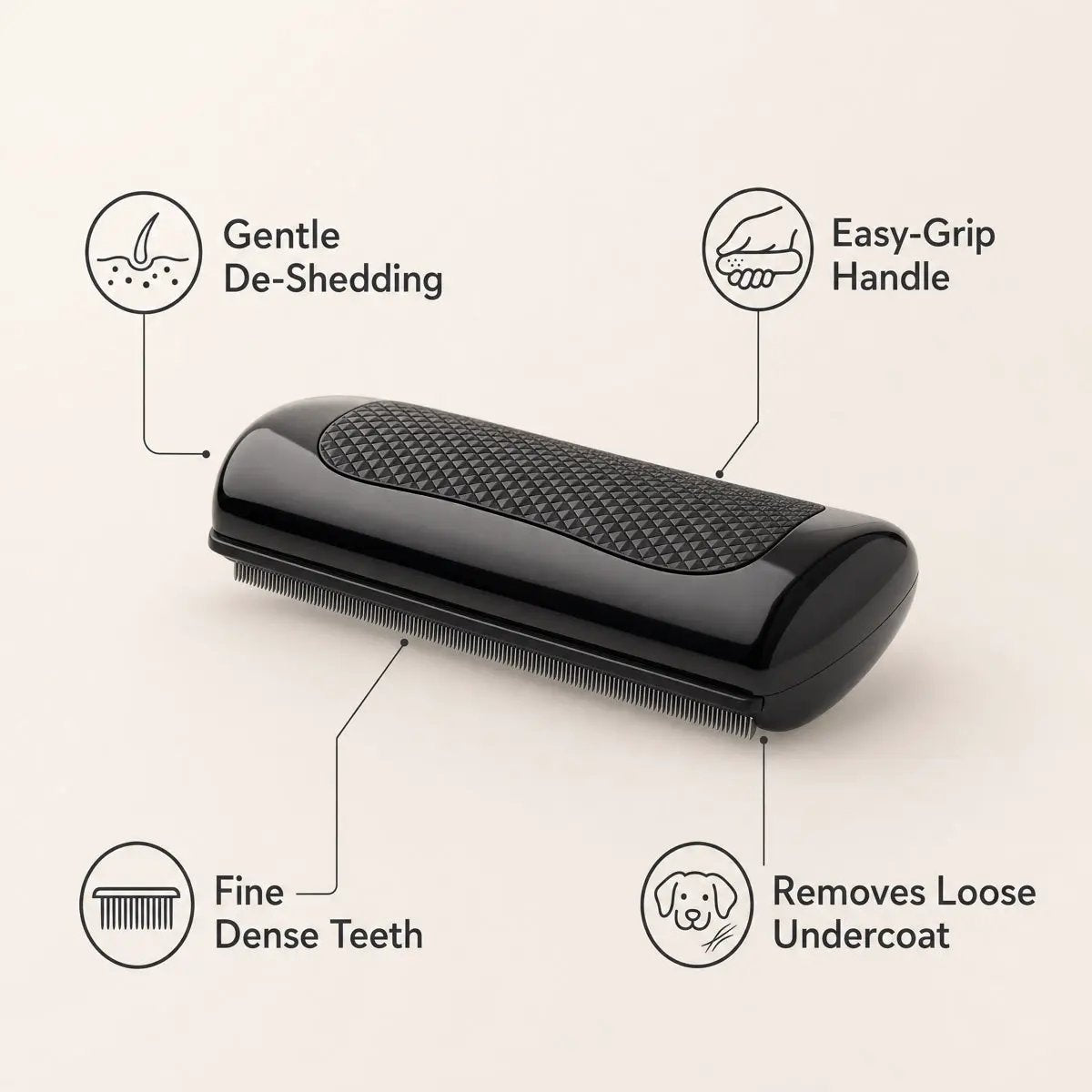 Professional Dual Sided Grooming Comb For Horse Large Animals by For Animals, With Love