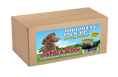Load image into Gallery viewer, Dispoz-A-Scoop 250-pack by HealthPro LLC in a brown cardboard box with touchless pick-up label for dog walkers
