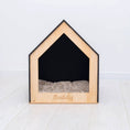 Charger l'image dans la visionneuse de la galerie, PawComforts Premium Dog House Bed With Soft Hypoallergenic Cushion For Indoor Wooden Abode Rest by Enjoy The Wood
