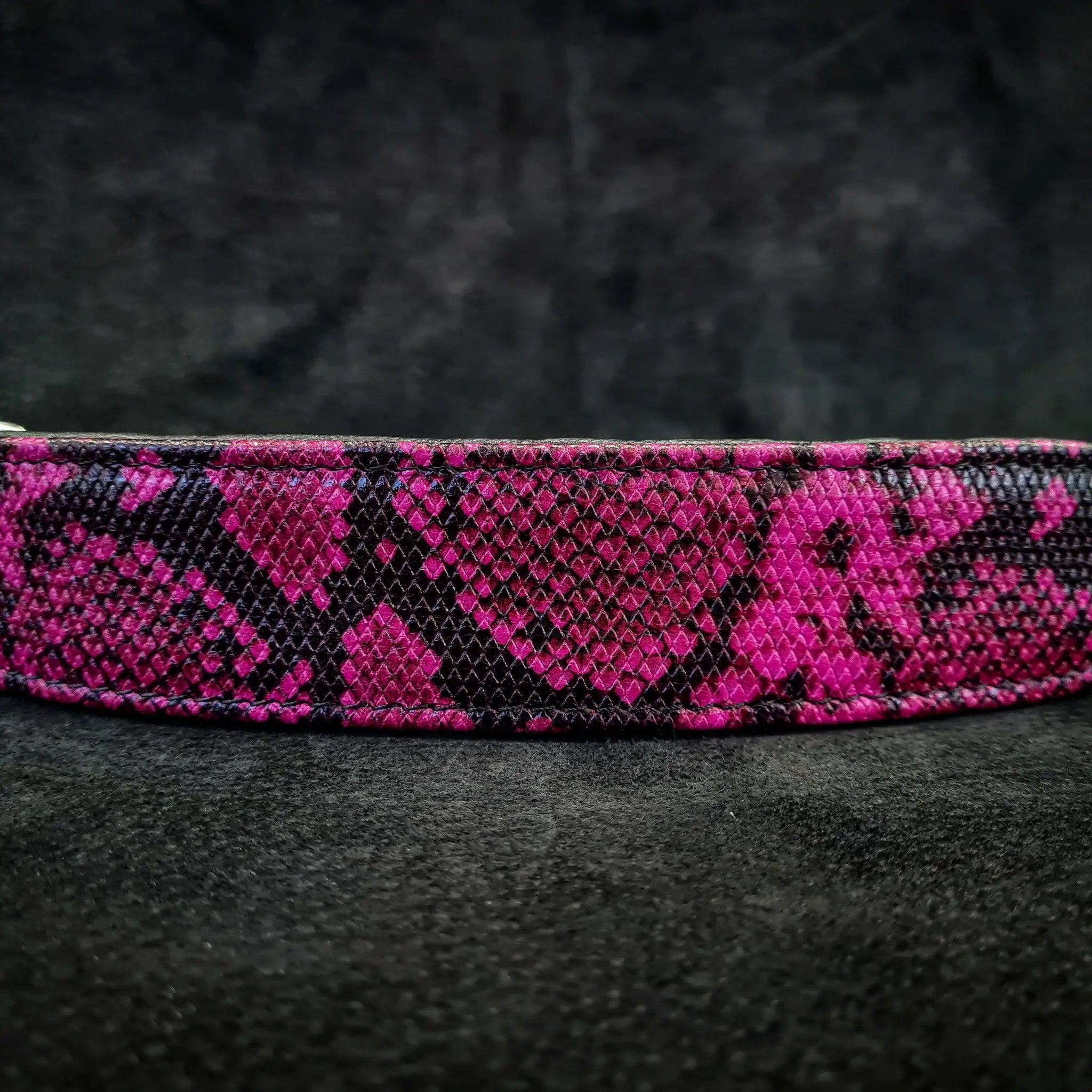 The ''Rock Python'' collar PINK - Pet Collars & Harnesses from Bestia Dog Gear