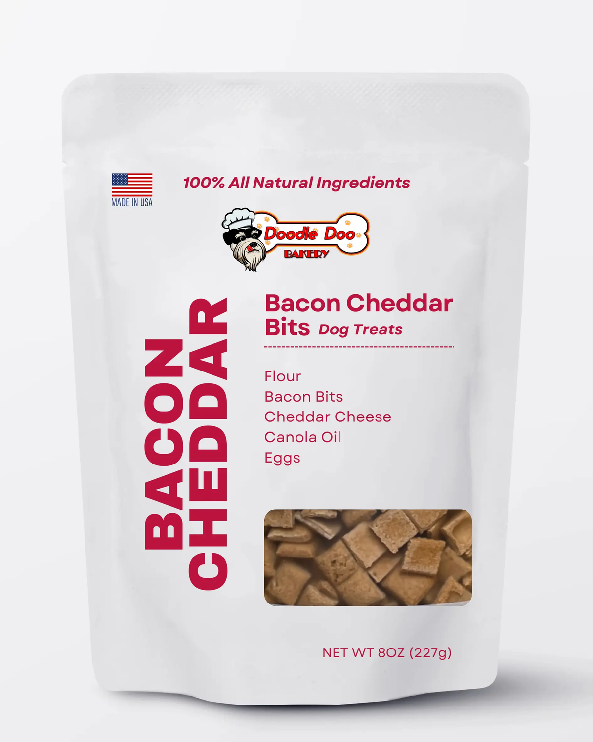 Homemade Dog Treats - 🥓 Bacon Cheddar Bits Treat 1/2lb
