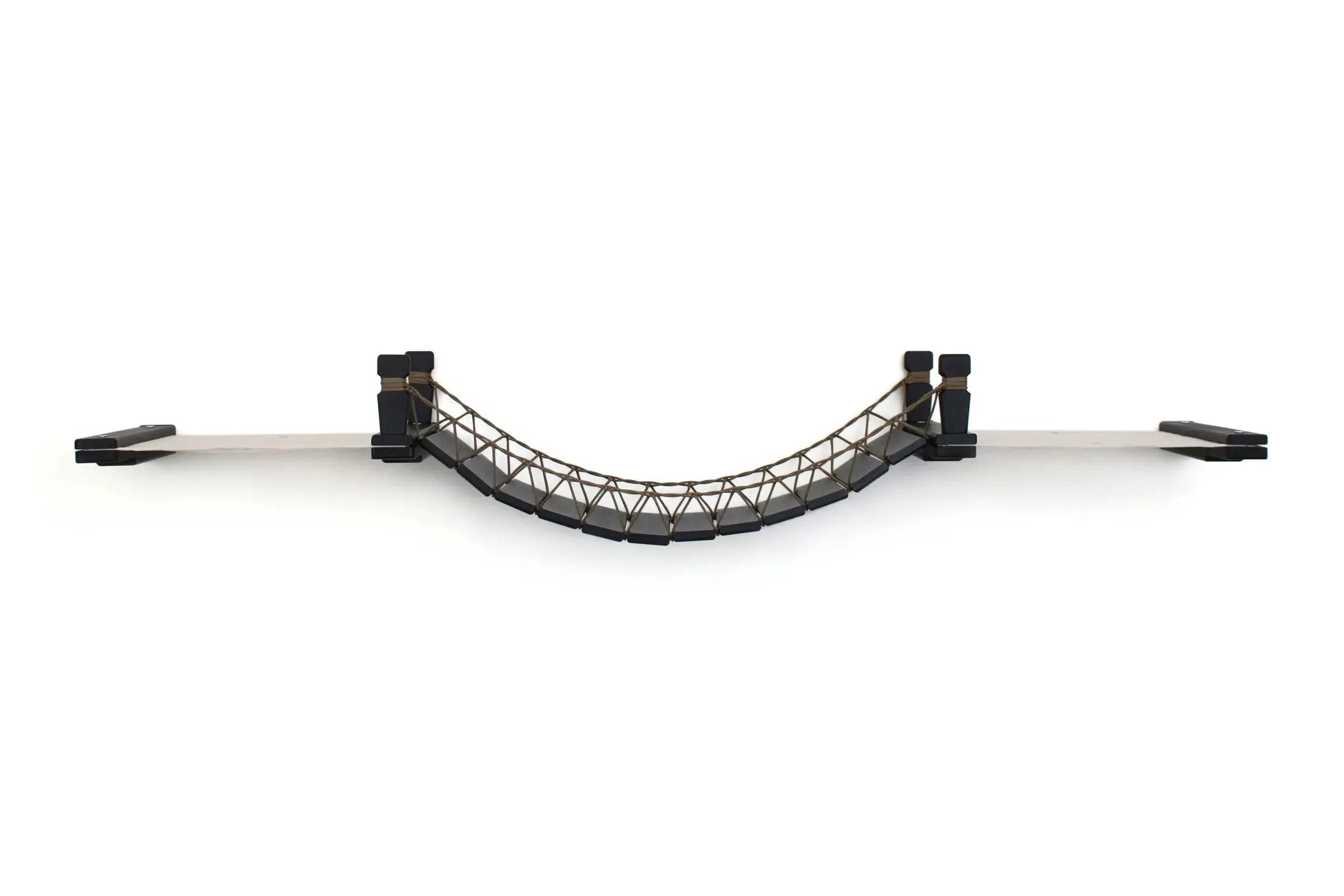 Cat Bridge by Catastrophic Creations with curved rope lattice and black end supports