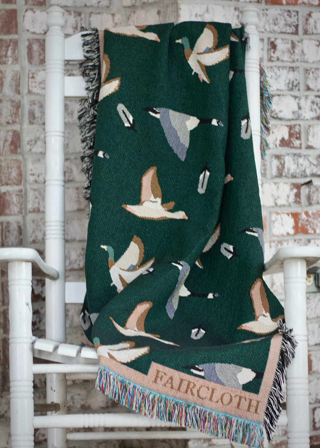 Faircloth Duck Duck Goose Cotton Throw Blanket