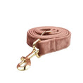 Carica l'immagine nel visualizzatore della galleria, Dusty Pink Velvet Dog Harness And Leash Set Custom Engraved No Pull by DDPaws
