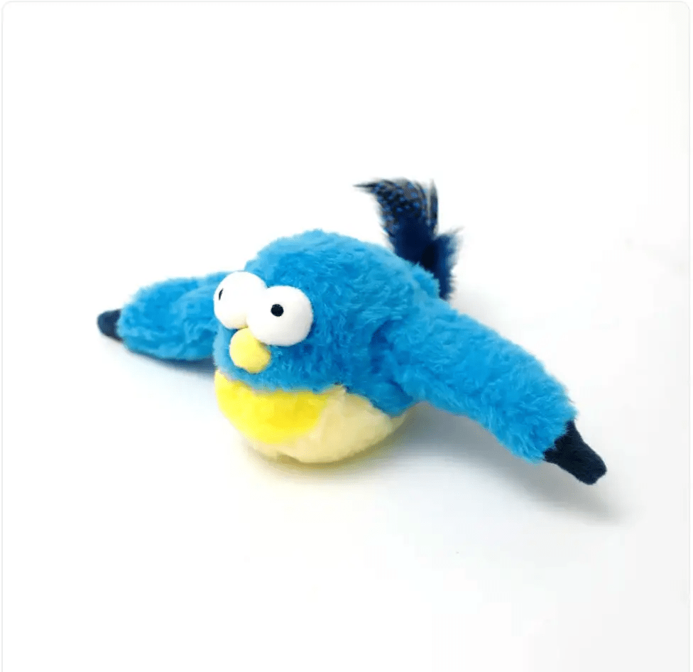 PetPlay Interactive Plush Pet Toy Sound Motion Jumping Fish Flapping Bird 5 Designs by For Animals, With Love