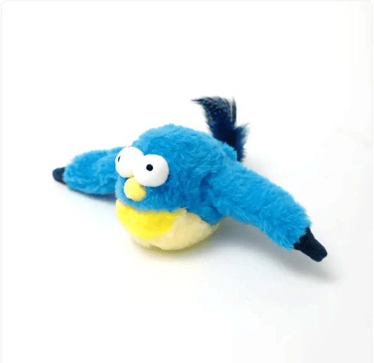 PetPlay Interactive Plush Pet Toy Sound Motion Jumping Fish Flapping Bird 5 Designs by For Animals, With Love