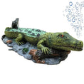 Bild in Galerie-Betrachter laden, SLOCME Aquarium Alligator Air Bubbler Decorations - Aerating Action Crocodile Ornament Oxygen Bubble Resin Crafts for Aquarium Fish Tank Decor - from For Animals, With Love
