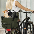 Charger l'image dans la visionneuse de la galerie, Rangi Rear Mounted Pet Bike Basket Large Canvas Bicycle Carrier For Small Dogs And Cats Safe by Pet Zen
