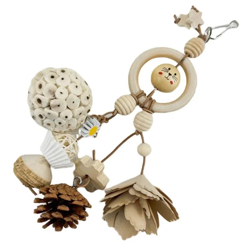 Parrot Natural Premium Soft Heavy Duty Ricepaperplant Pith Ball Bird Safe Chew Toy Set by Sell My Stuff