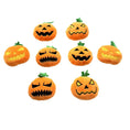 Bild in Galerie-Betrachter laden, Pet Zen orange pumpkin plush cat toy set, bite-resistant jack-o'-lanterns, nine pieces
