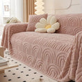 Load image into Gallery viewer, Luxurious Four Seasons Jacquard slipcover for sofa in pink, waterproof couch cover.
