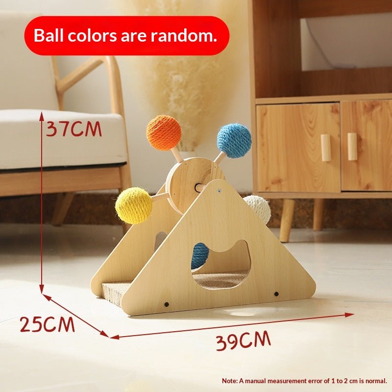 Small Ferris-wheel scratcher dimension chart