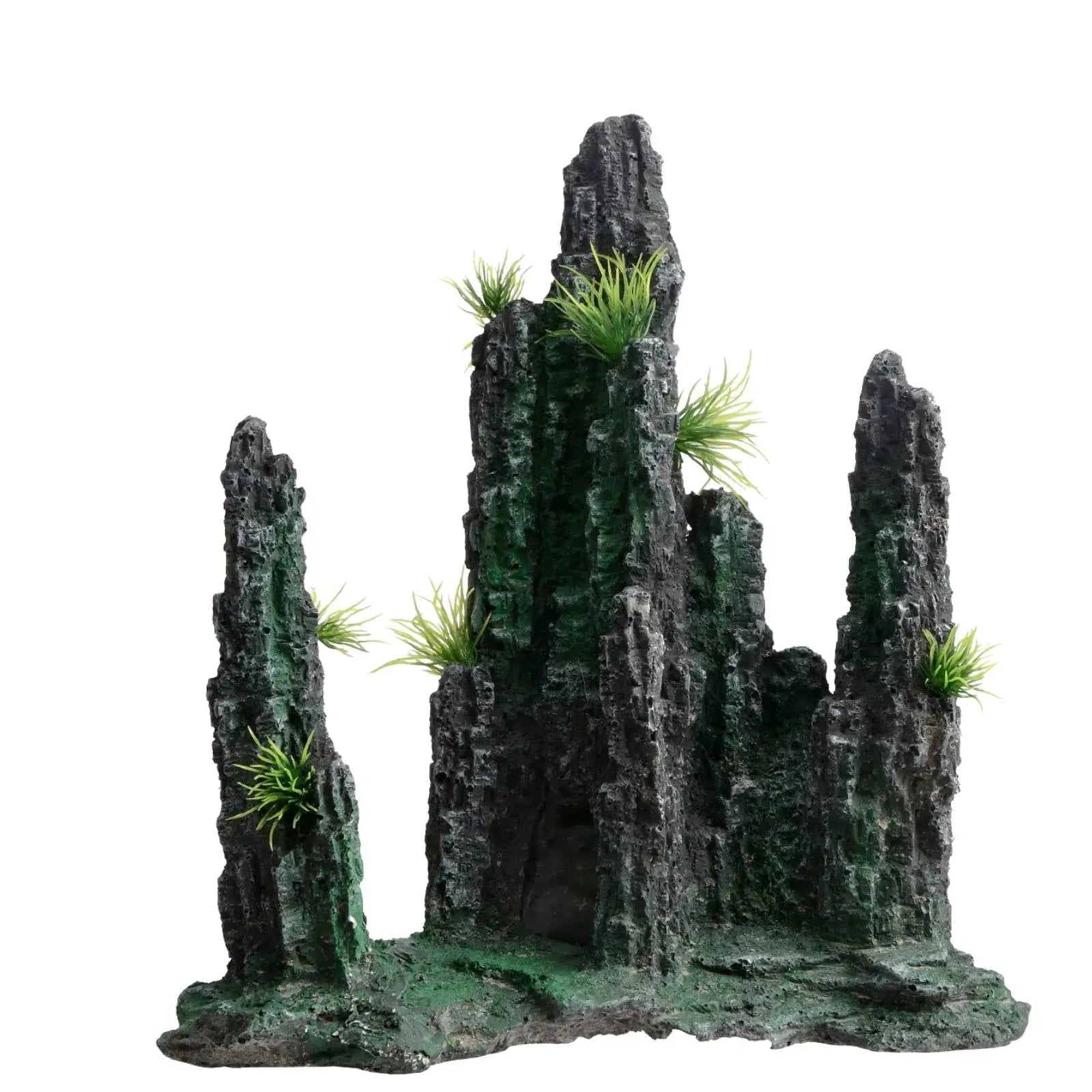 Saim Aquarium Large Mountain View Stone Fish Tank Decorations Tree Rock Stone Cave Landscape for Large Fish Tank Thematic Ornaments - Large - from For Animals, With Love