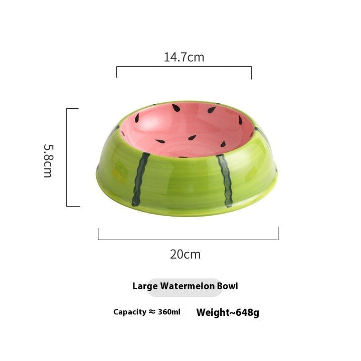 Large watermelon bowl dimension chart