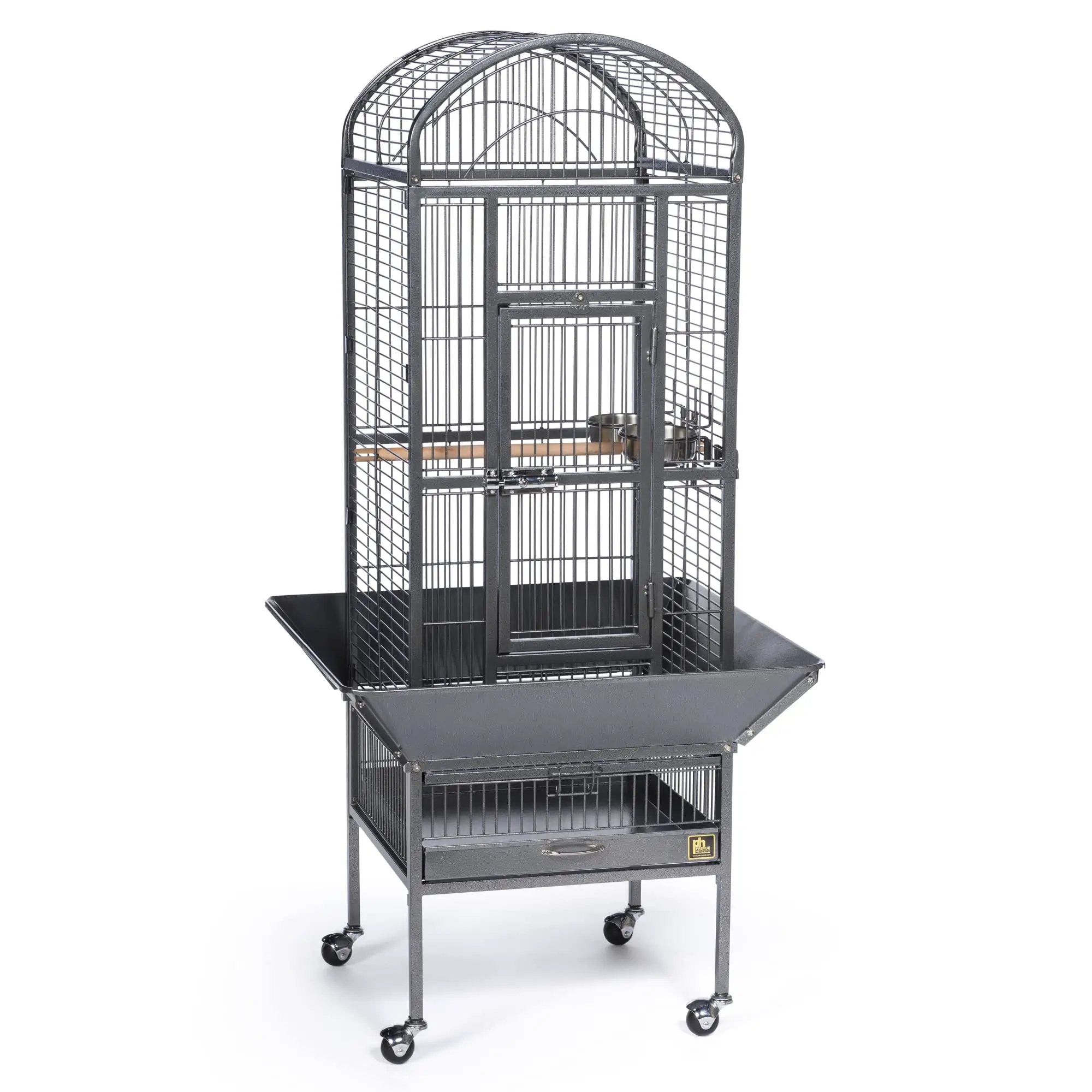 Prevue Pet Products 34511 Dometop Bird Cage Small Black Hammertone - from For Animals, With Love