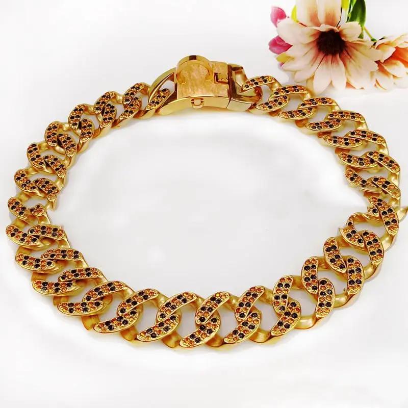 Diamond Dog Chain Necklace Mirror Light Design by For Animals, With Love
