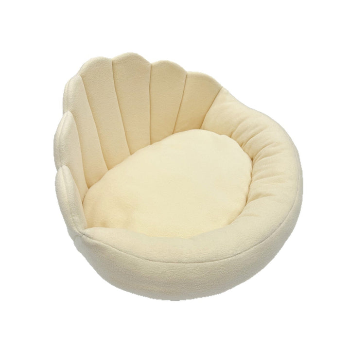 Beige sofa bed viewed from above