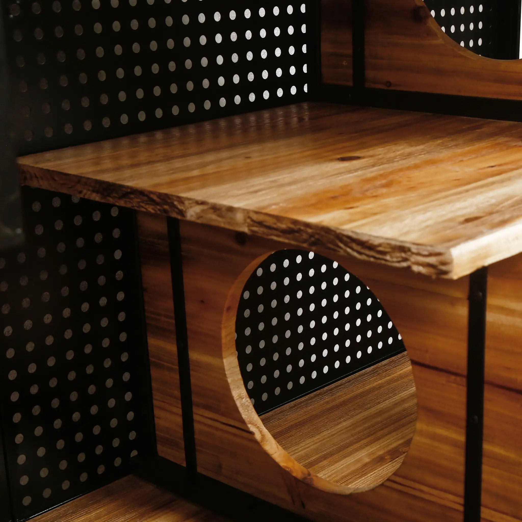 Modern Spacious Cat House Black + Brown by HouseOfZazla