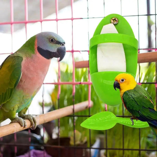Plastic Bird Food Rack With Cuttlefish Holder for Pets and Parrots by Sell My Stuff