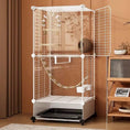 Gallery viewerに画像を読み込む, LuxeLife Modern ClearView Rolling Bird Cage With Transparent Acrylic Paneling Plus Wheels by Sell My Stuff
