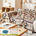 Load image into Gallery viewer, Extra Large Sofa Cover by topspet stretchable furniture protector in beige geometric Aztec print for couches and chairs
