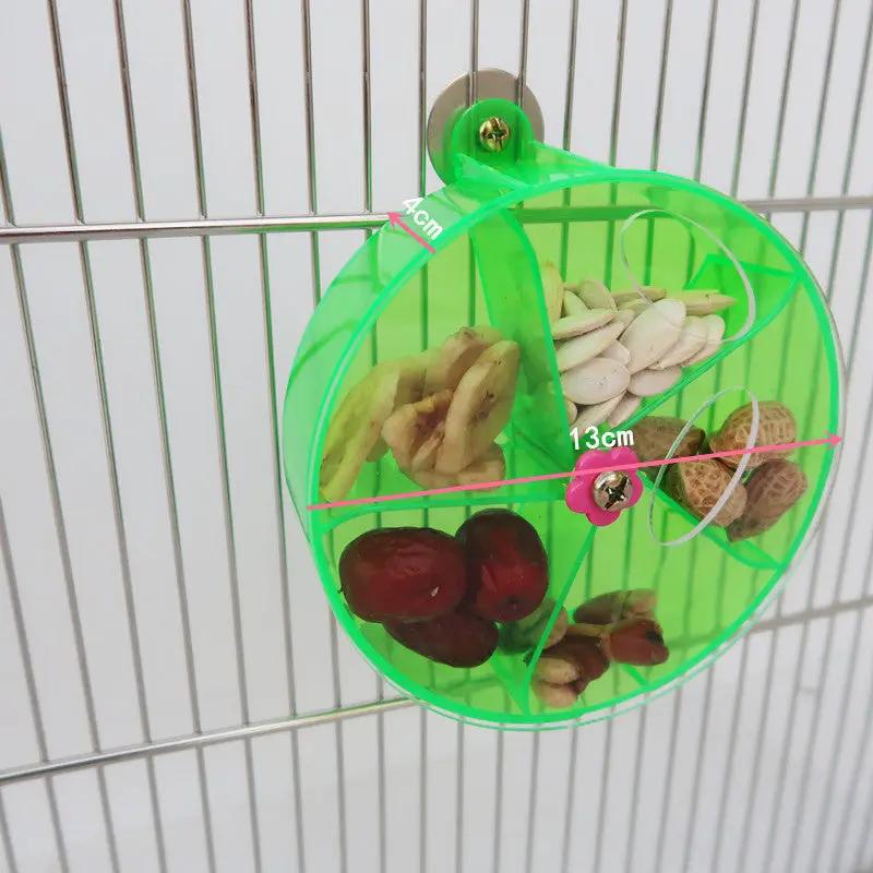 Parrot Supplies Premium Acrylic Foraging Wind Wheel Toy Green 25cm by Sell My Stuff