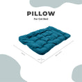 Cargar la imagen en la vista de la galería, Premium Emerald Sleeping Cat Pillow For Deep Feline Sanctuary Rest by Enjoy The Wood

