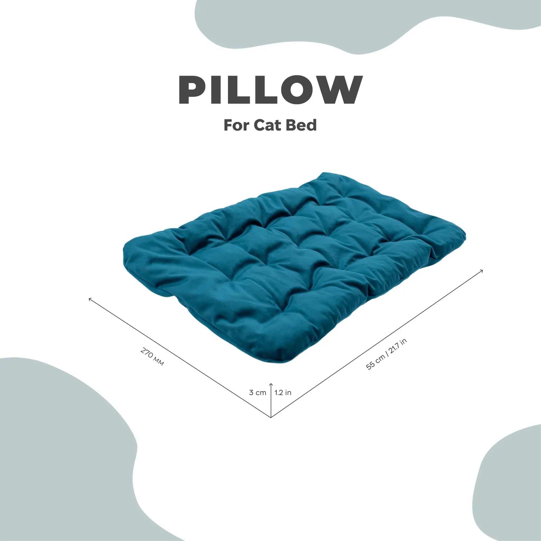 Premium Emerald Sleeping Cat Pillow For Deep Feline Sanctuary Rest by Enjoy The Wood