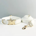 Gallery viewerに画像を読み込む, Classic Elegance White Premium Leather Dog Walking Collar Leash Set by DDPaws
