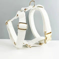 Gallery viewerに画像を読み込む, Classic Elegance White Premium Leather Dog Walking Collar Leash Set by DDPaws
