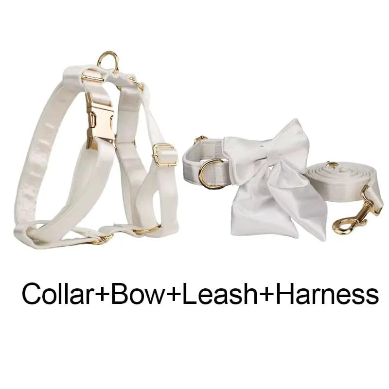 Wedding Pure White Satin Set by DDPaws