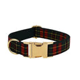 Gallery viewerに画像を読み込む, Red Tartan Christmas No Pull Dog Harness Set With Leash Personalized by DDPaws
