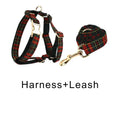 Gallery viewerに画像を読み込む, Red Tartan Christmas No Pull Dog Harness Set With Leash Personalized by DDPaws
